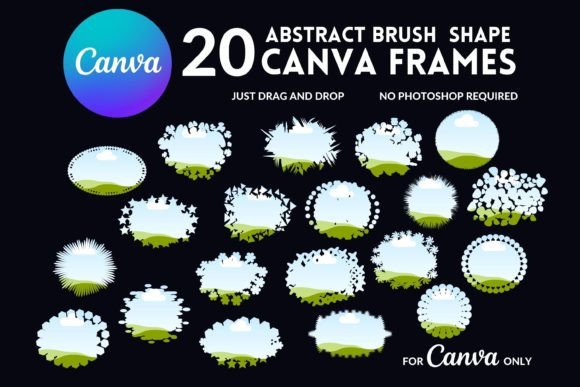 20 Abstract Shape Canva Frames: Elevate Your Visuals Instantly