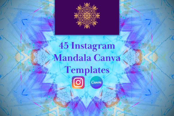 45 Mandala Instagram Canva Templates for Calm Branding