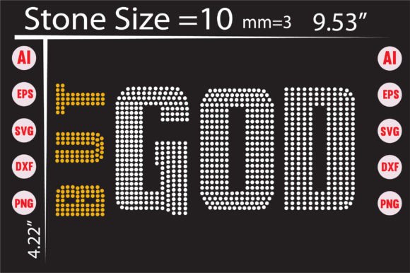 But God Rhinestone Templates: A Sparkling Design Asset