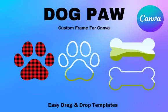 Canva Frame Template Dog Paw Bone Frame: A Creative Toolkit