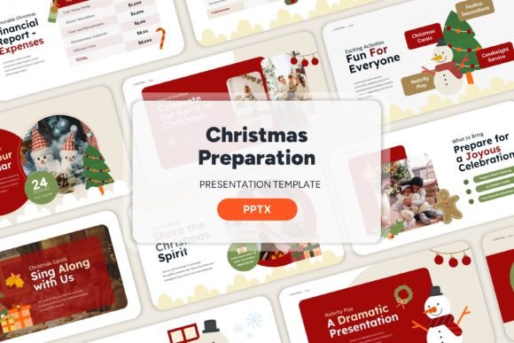Christmas Preparation - PPT Templates for a Polished Holiday Pitch