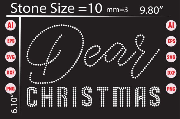 Christmas Rhinestone Templates: Festive Sparkle for Your Designs
