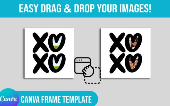 Crafting Heartfelt Designs with the XOXO Canva Frame