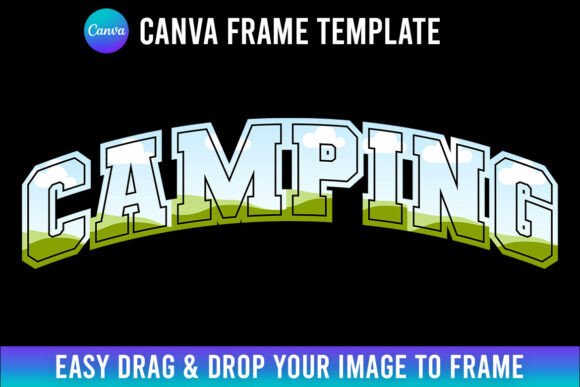 Design Outdoor Magic with the Camping Canva Frame Editable Template