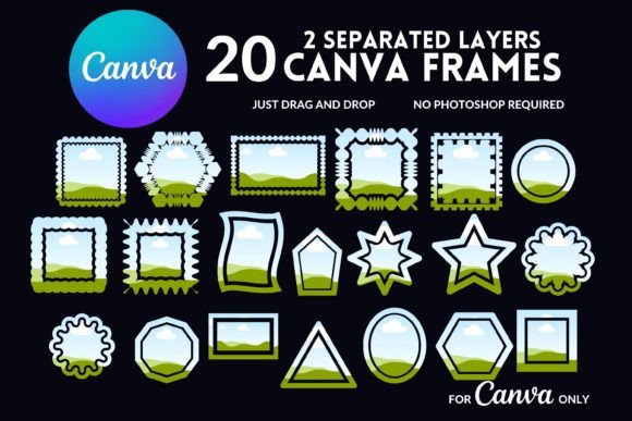 Editable 2 Separate Layer Canva Frames: A Designer's Secret Weapon