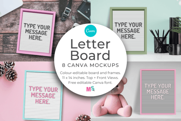 Letter Board Mockup for Canva: Elevate Your 11x14 Designs