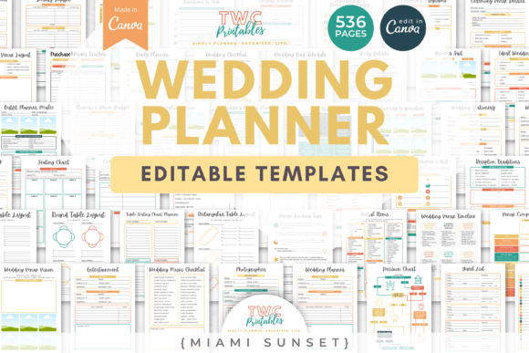 Mastering Wedding Planner Canva Templates | MIAMI for Event Branding