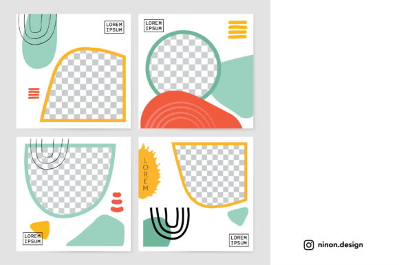 Minimal Banner Templates: Square Poster for Clean, Modern Ads