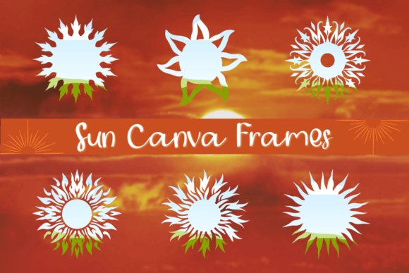 Sun Canva Frames: 18 Templates for Instant Radiance