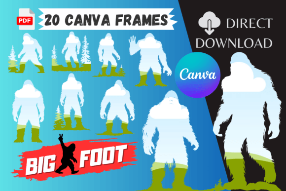 Unlocking Creativity with 20 Canva Frames Template - Bigfoot